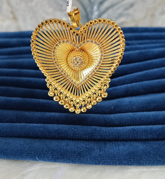 Gold plated pendant.