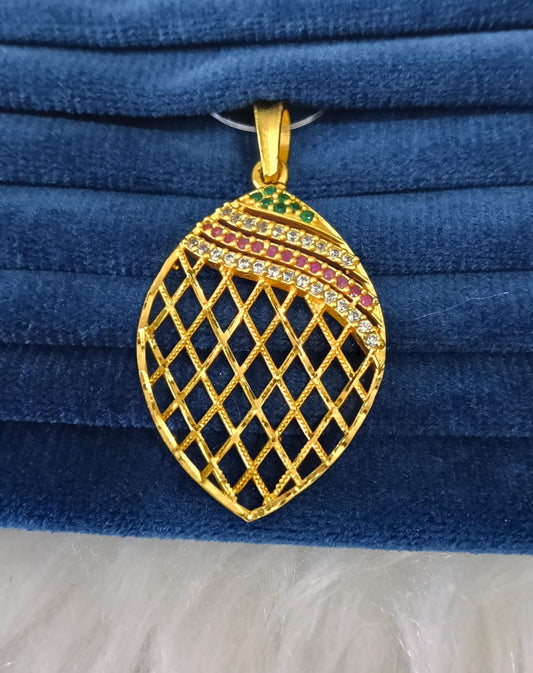 Gold plated pendant.