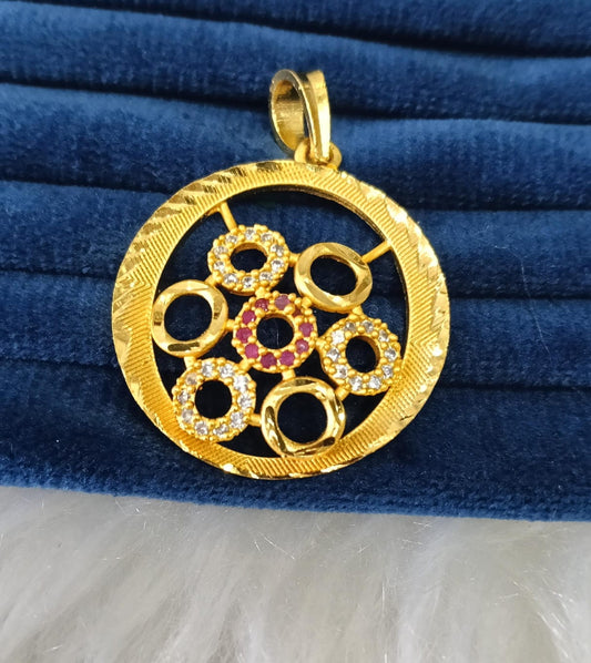 Gold plated AD pendant.