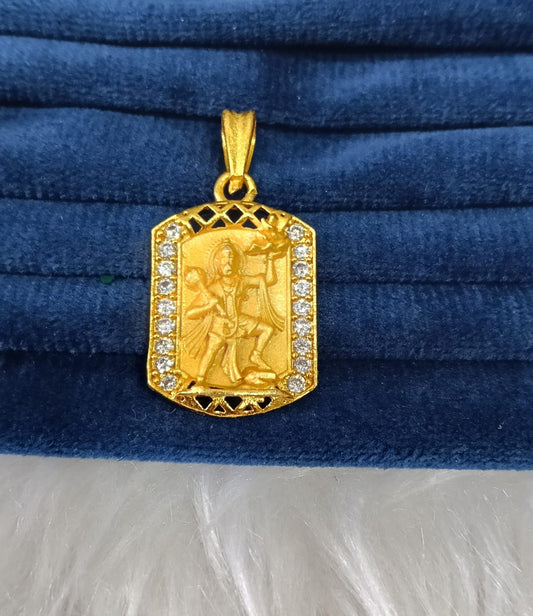 Gold plated AD pendant.