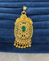 Gold plated pendant.