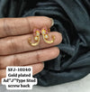 Gold plated J type stud.