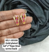 Gold plated AD stud.( J type)