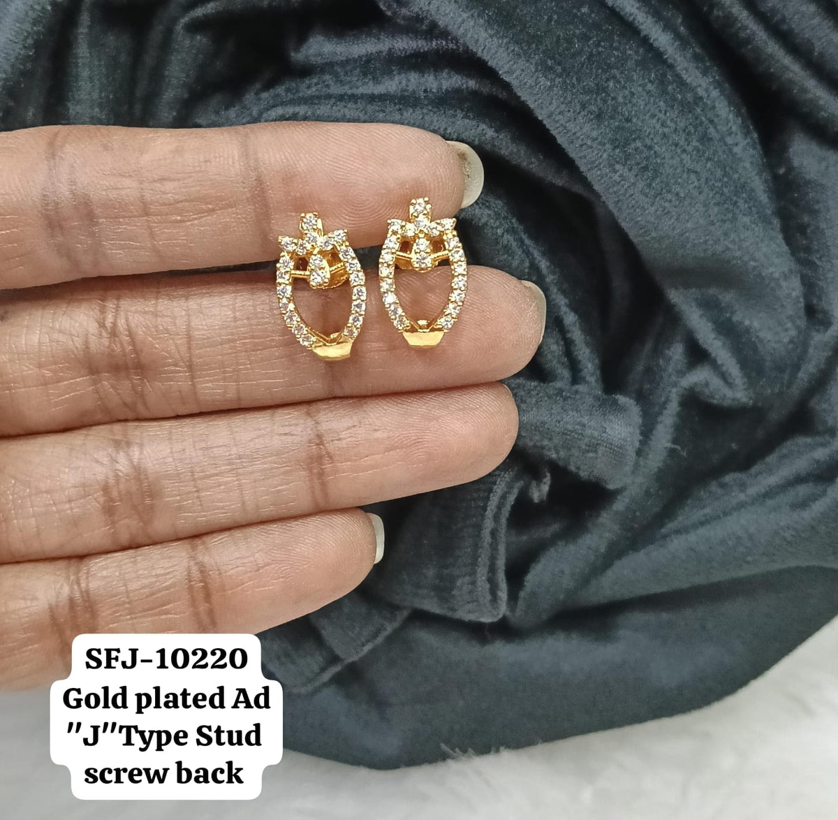 Gold plated AD studs.( J  type)