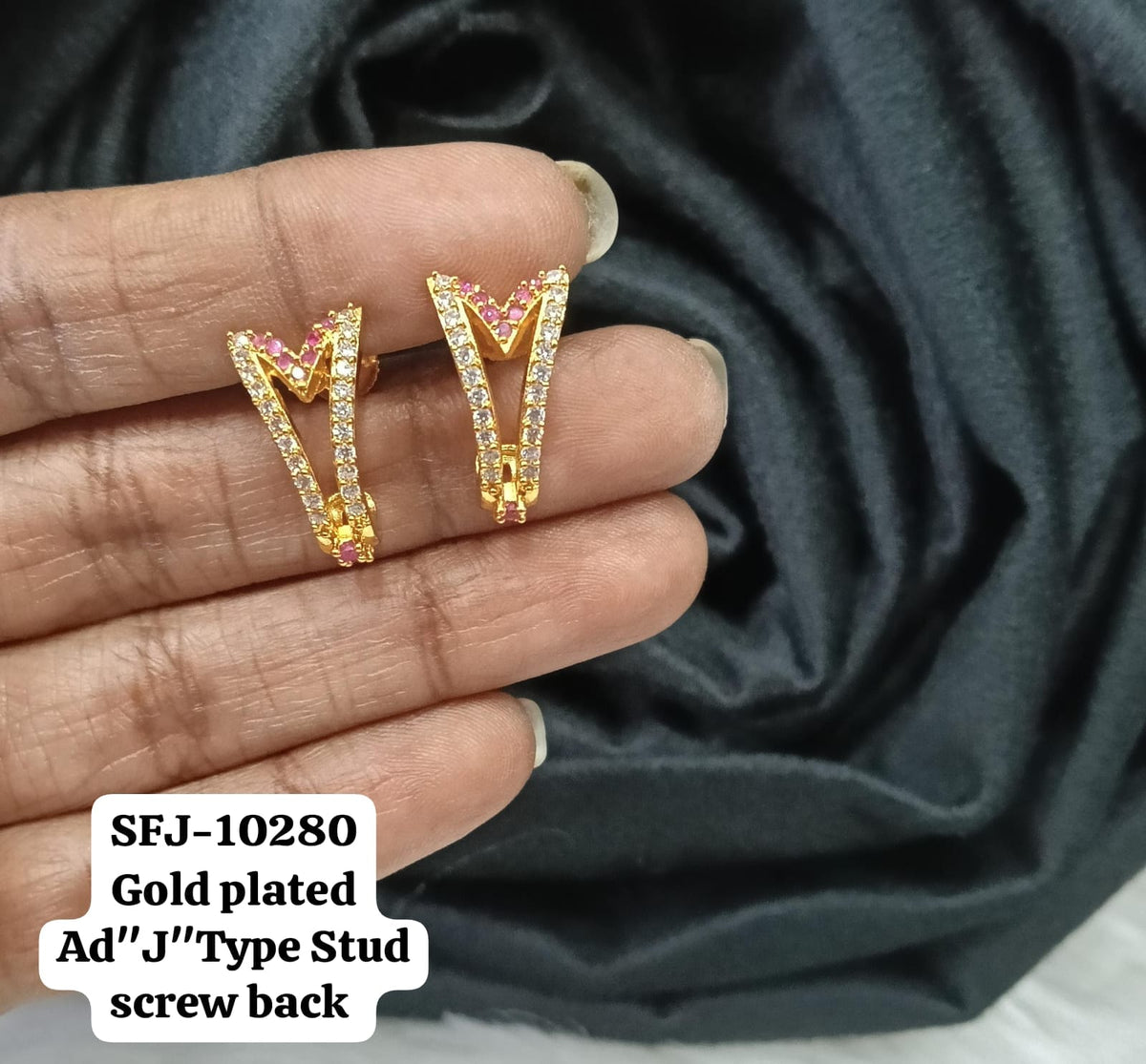 Gold plated Ad stud.( J type)