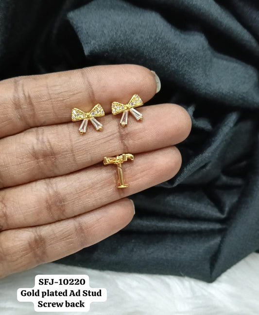 Gold plated Ad stud.