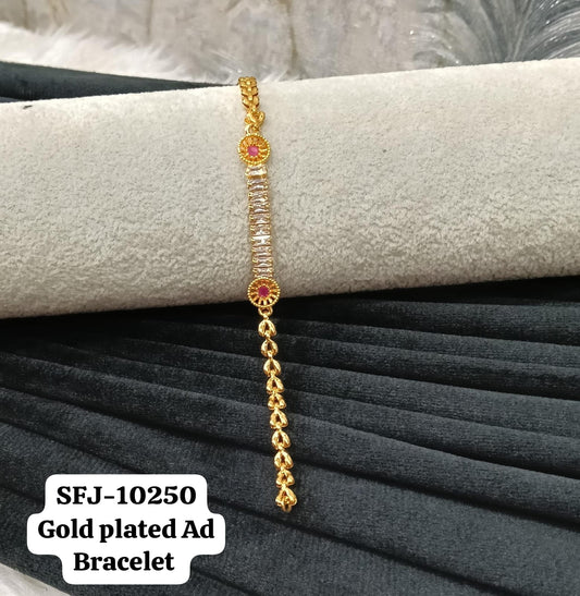Gold plated bracelet.