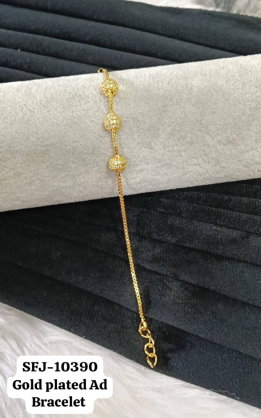 Gold plated bracelet.