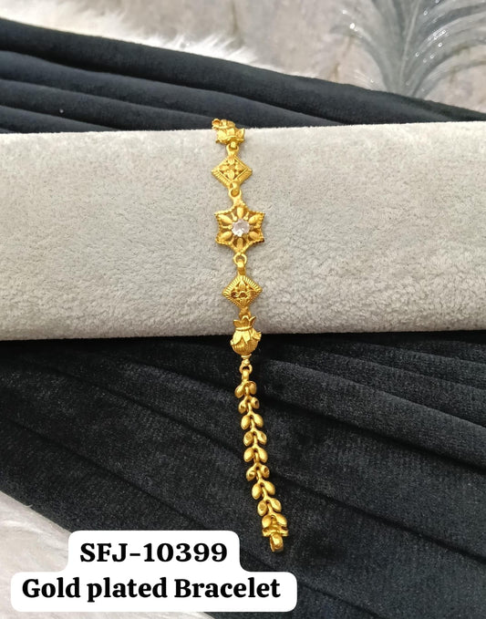 Gold plated bracelet.