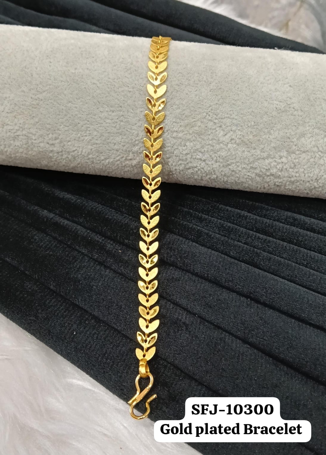 Gold plated bracelet.