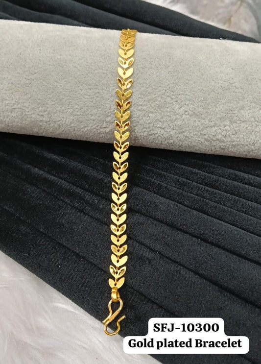 Gold plated bracelet.