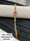 Gold plated AD bracelet.