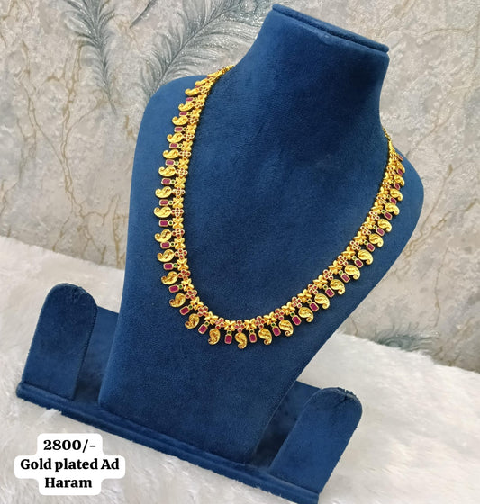 Gold plated haaram.