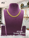 Gold plated necklace.