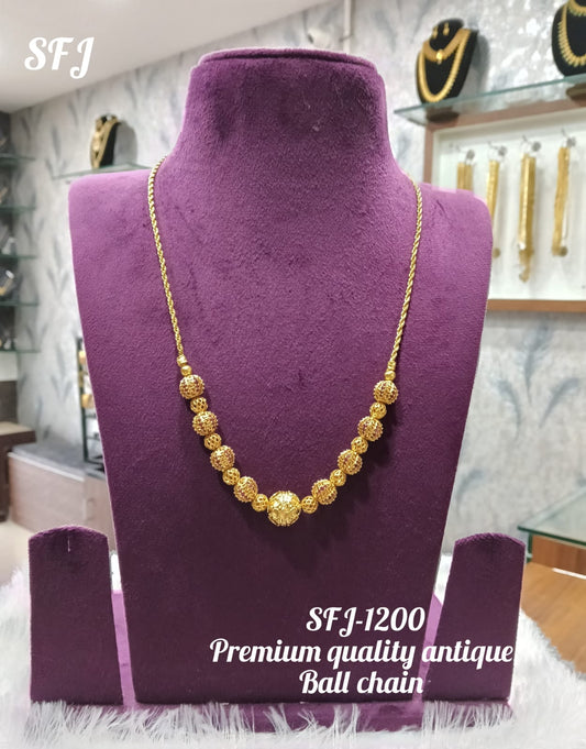 Gold plated necklace.
