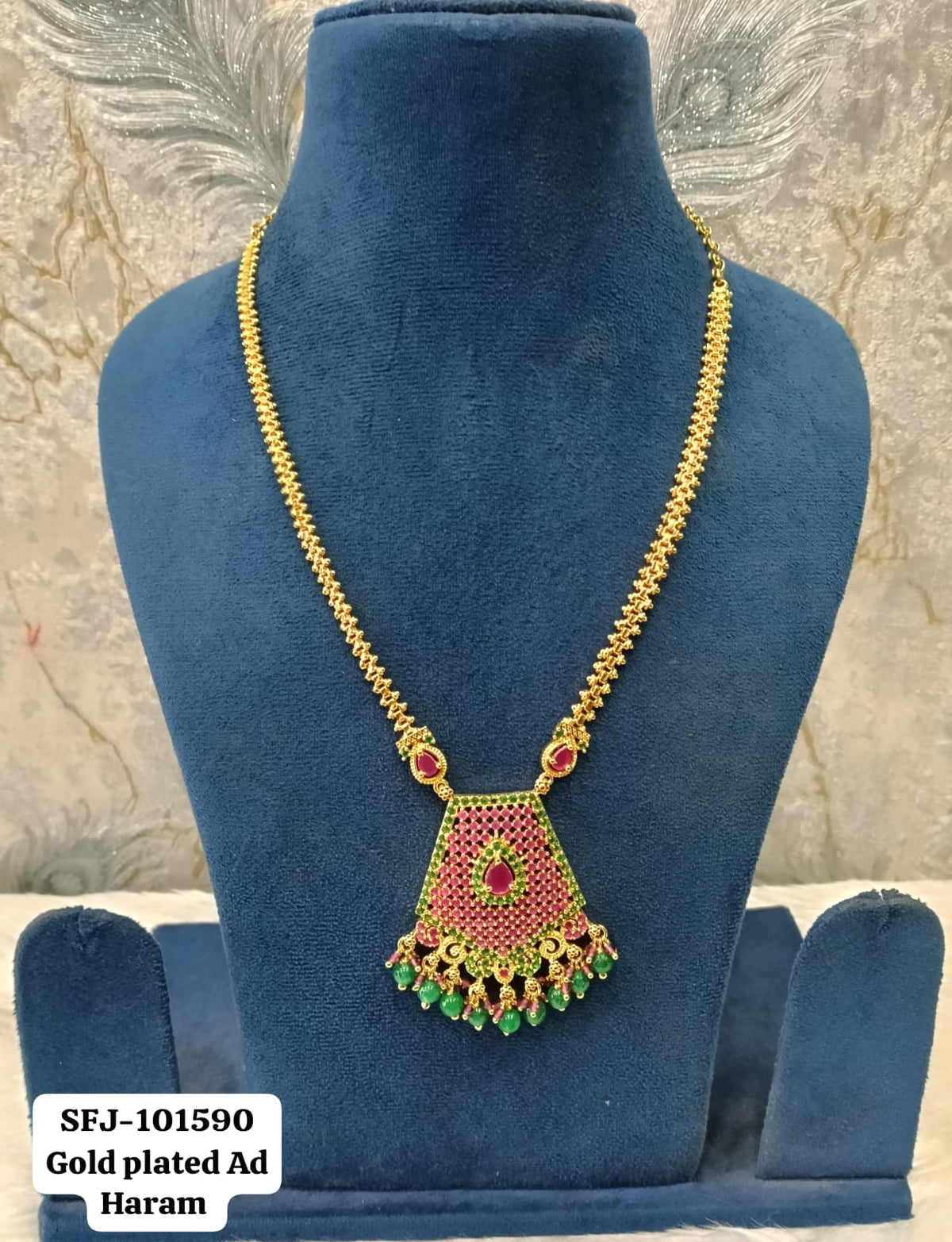 Gold plated haaram.