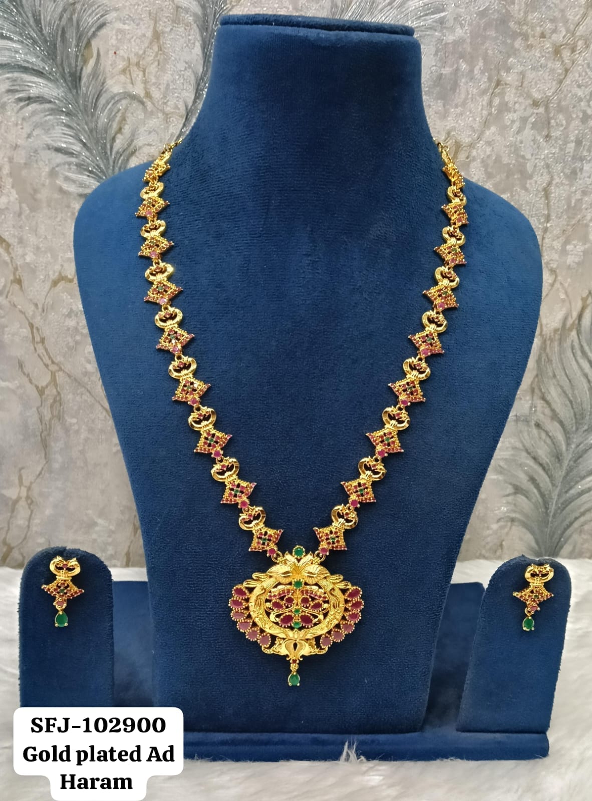 Gold plated haaram.