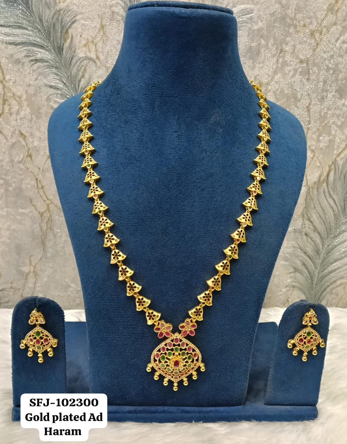 Gold plated haaram.