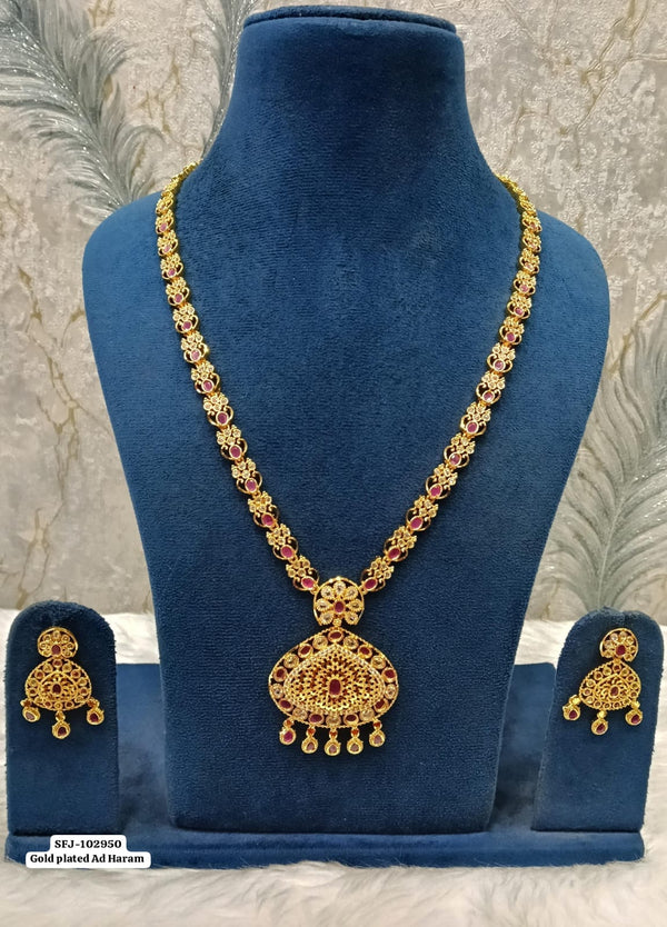 Gold plated haaram.