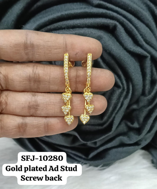 Gold plated AD earing.