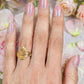 Gold plated adjustable ring.