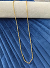 Gold plated chain.