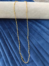Gold plated chain.