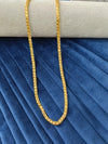 Gold plated chain.