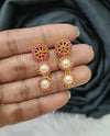 Gold plated earing