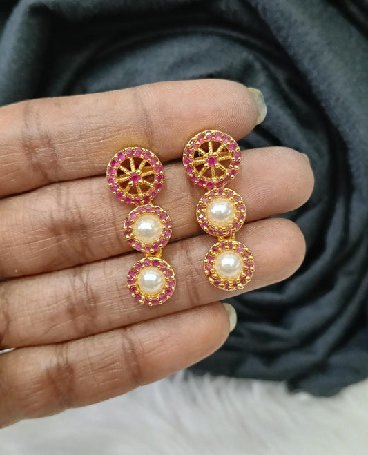 Gold plated earing