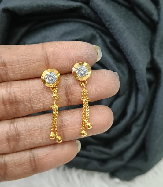 Gold plated earing