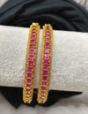 Gold plated AD Bangle