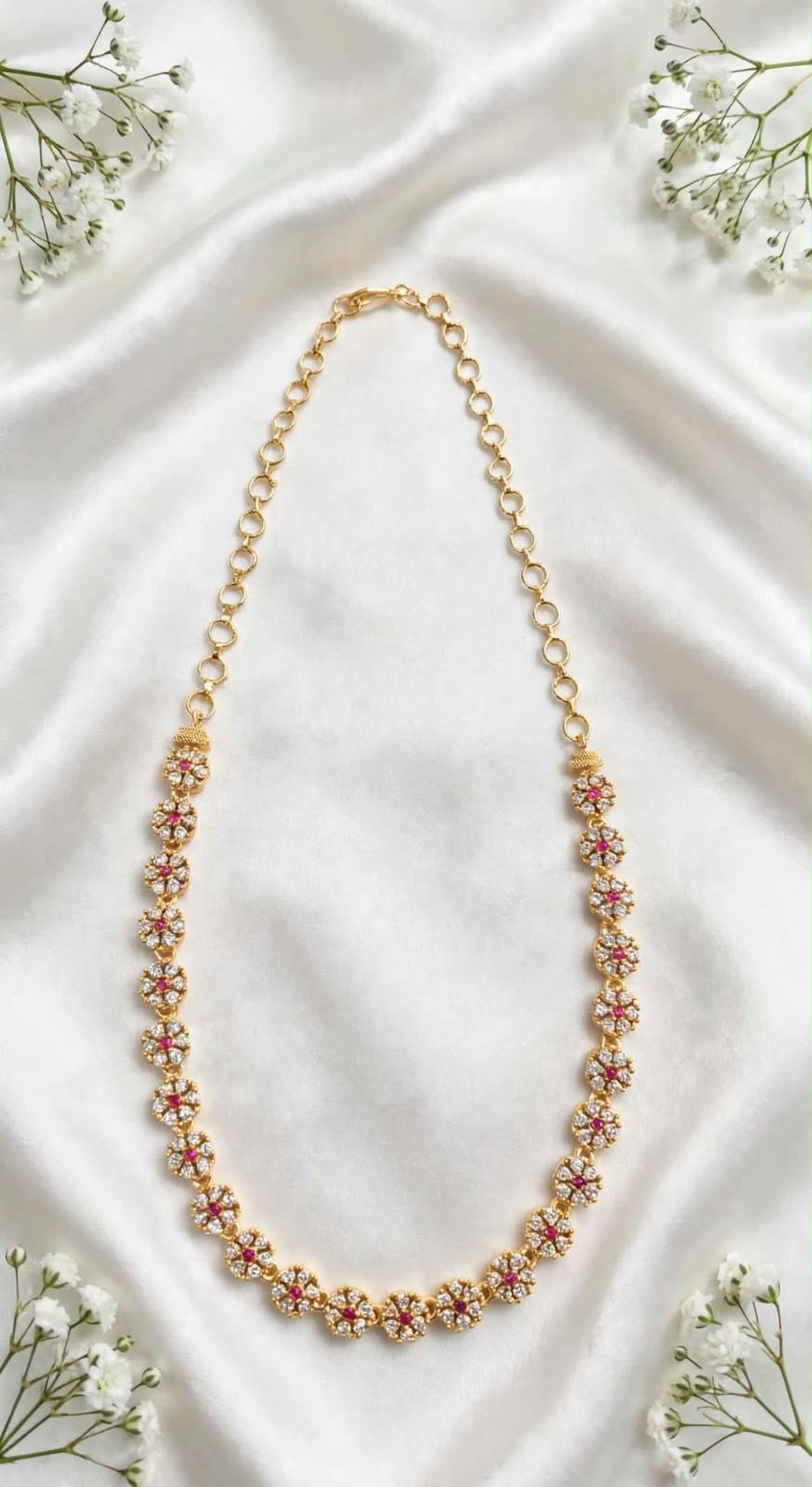 Gold Plated AD Necklace.