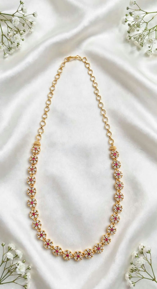 Gold Plated AD Necklace.
