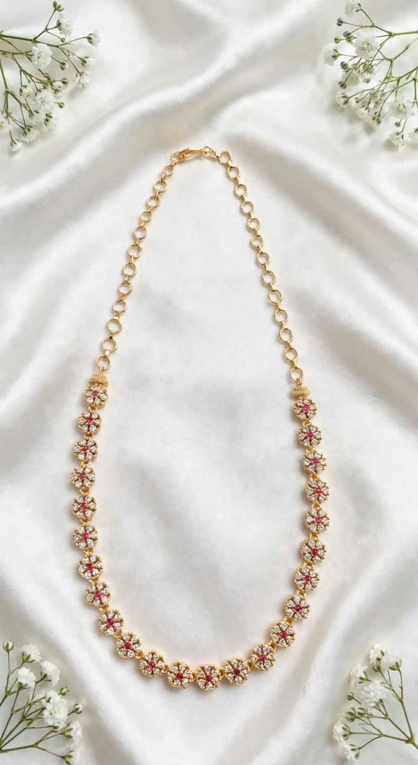 Gold Plated AD Necklace.