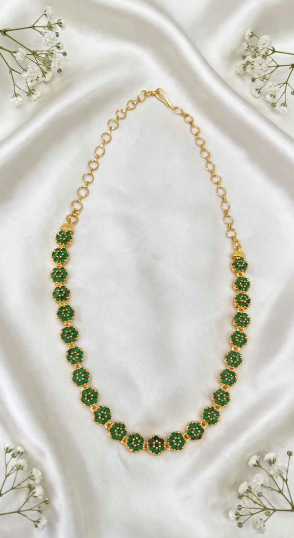 Gold Plated AD Necklace.