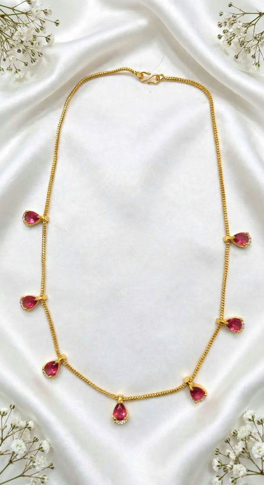 Gold Plated AD Necklace.