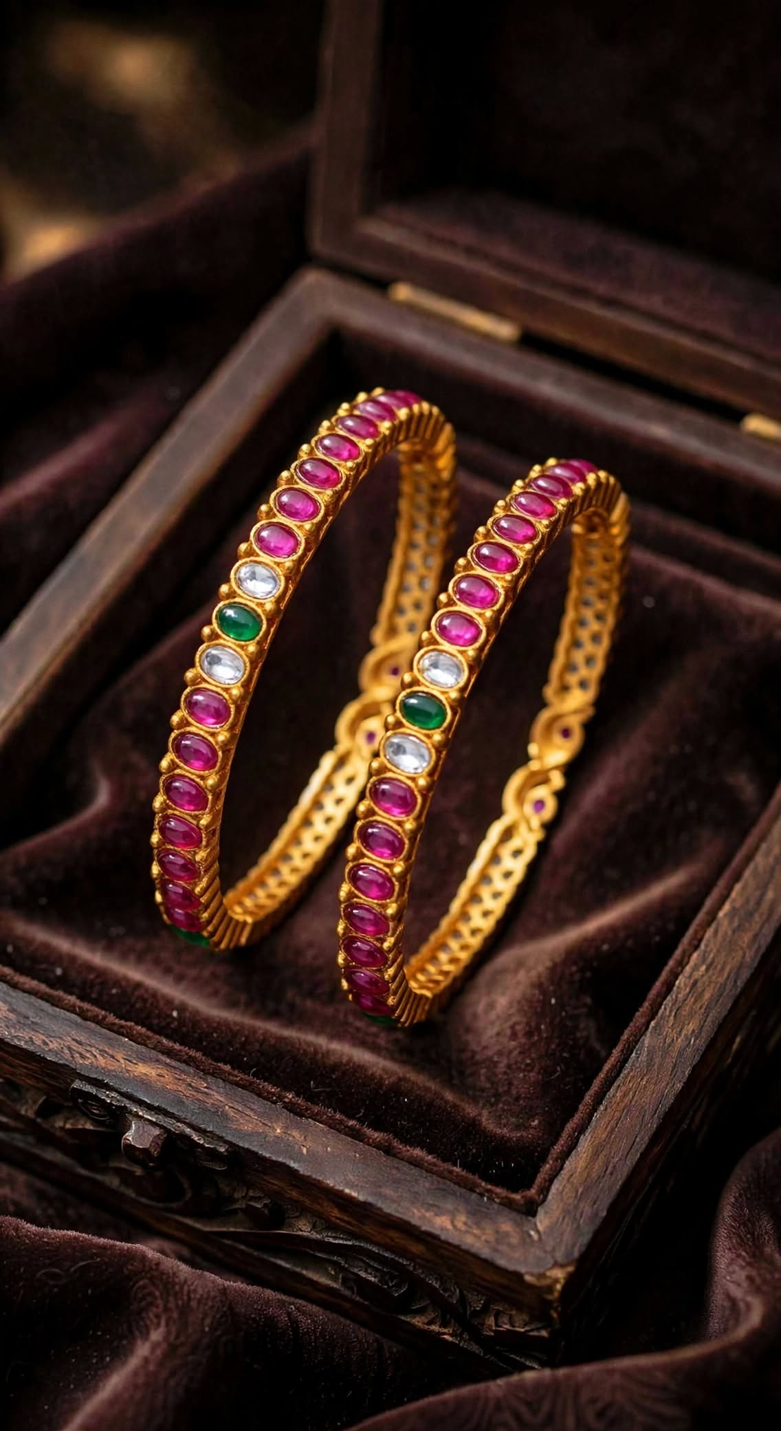 Gold Plated Kemp Bangle.